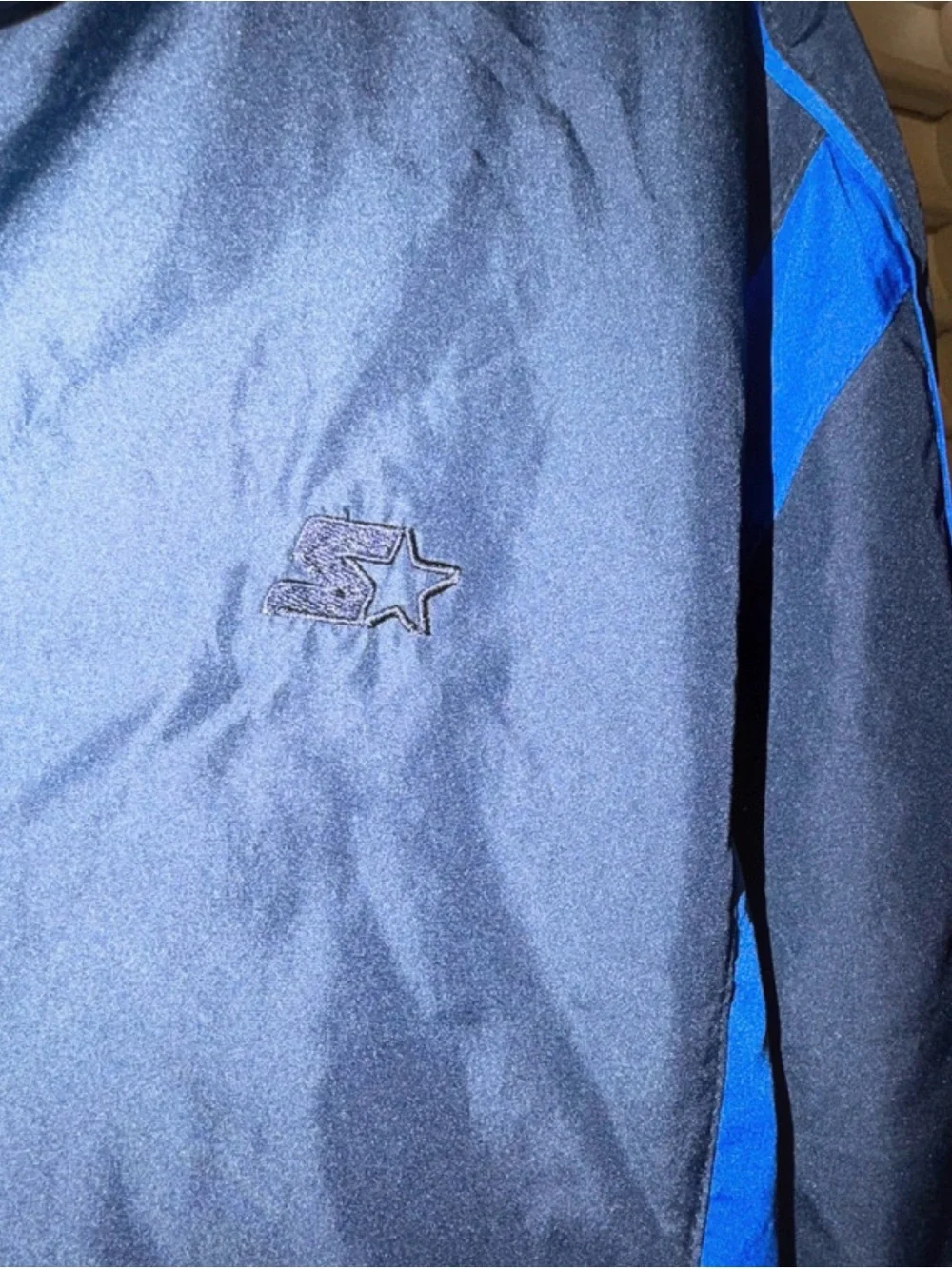 Starter Men's Athletic Full-Zip Jacket - Blue/Black